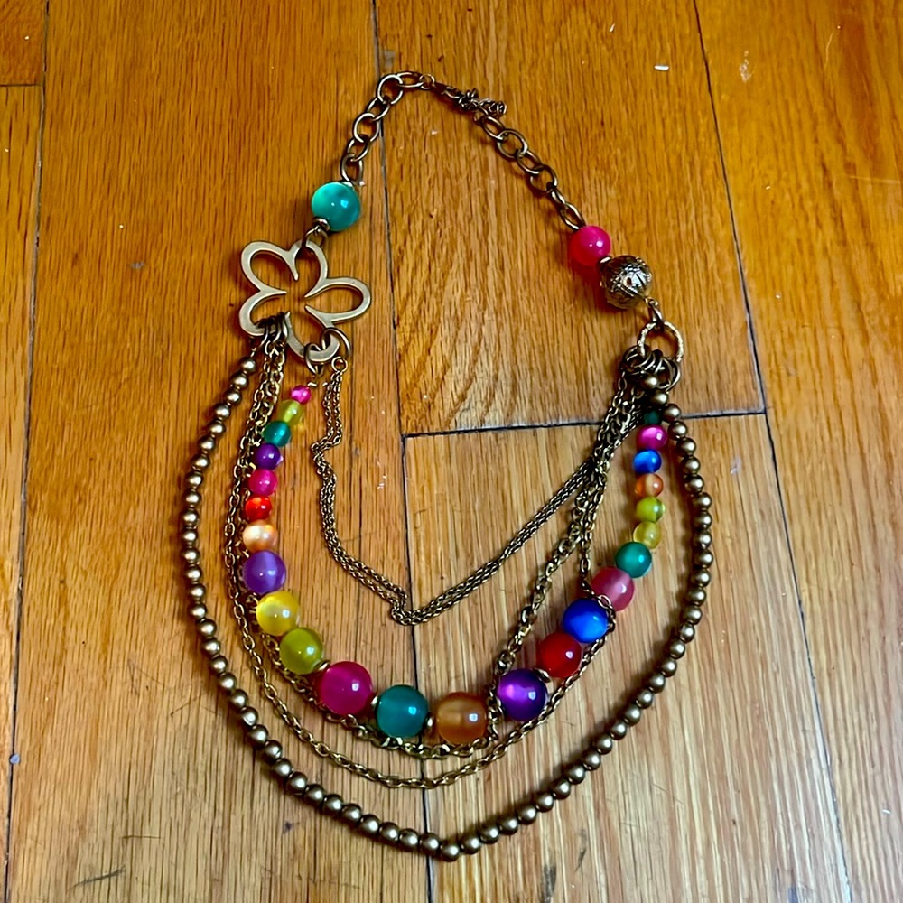70s beaded necklace